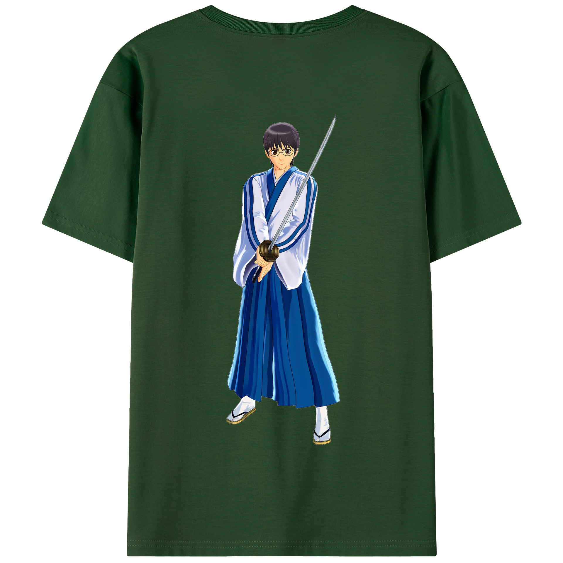 （画像用） ぎんたま 坂田銀時（さかたぎんとき） 神楽 志村新八（しむら しんぱち） GINTAMA Sakata Gintoki Kagura Shimura Shinpachi 綿100％半袖Tシャツ（背面プリント）